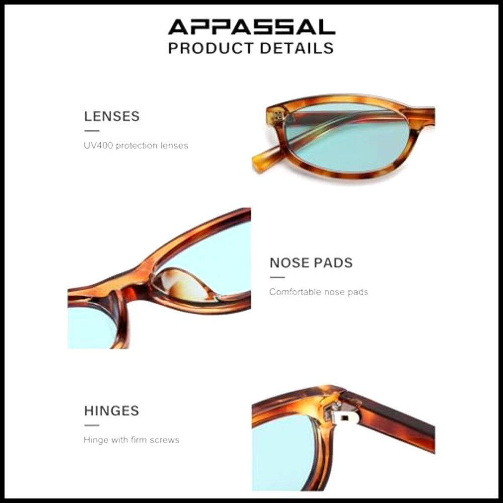 Retro Cat Eye Sunglasses Narrow Rectangular Frame… - image 5